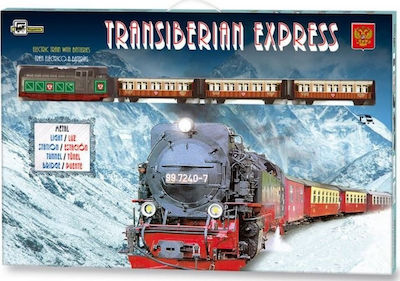 Pequetren Transiberian Express Set mit Zug mit Licht für 3++ Jahre