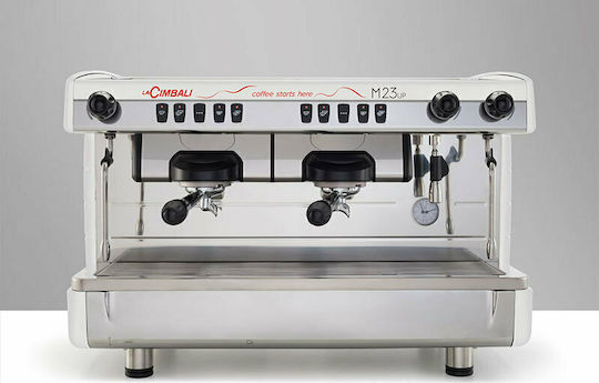 La Cimbali M23 UP DT/2 White Commercial Espresso Machine with 2 Groups 4.8kW W55.2xL51.8xH82cm