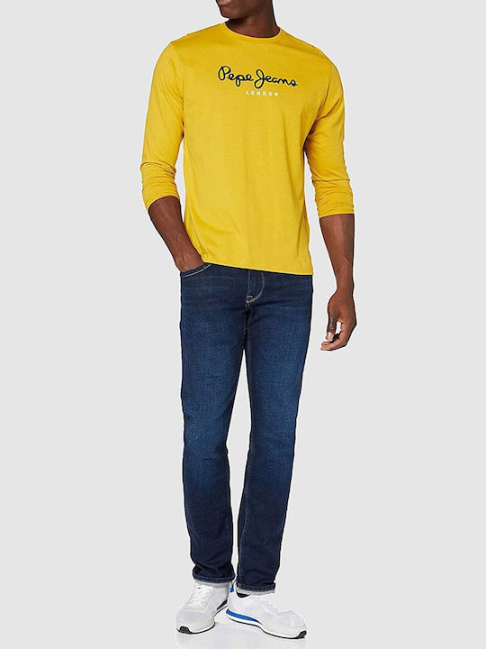 Pepe Jeans Eggo Men's Long Sleeve Blouse Yellow