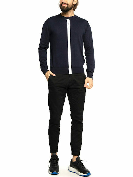 Scanton Trousers Chino Elastic in Slim Fit Black