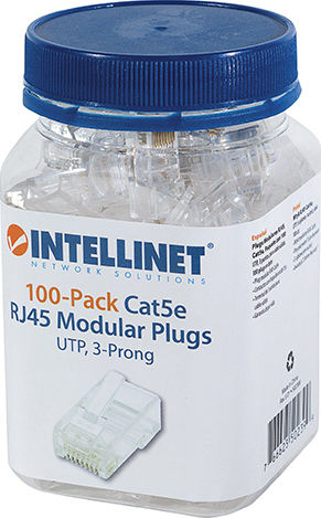 Intellinet Βύσμα RJ-45 male Cat5e 100τμχ (502399)