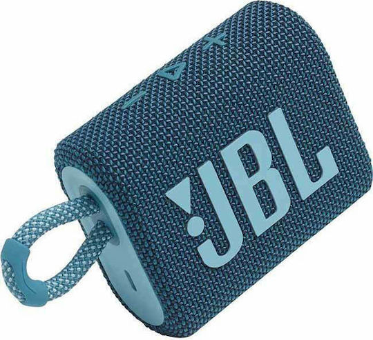 JBL Go 3 Waterproof Bluetooth Speaker 4.2W with Battery Life up to 5 hours Blue