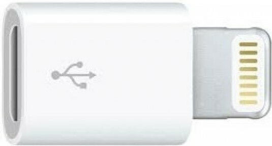 Apple MD820 Μετατροπέας Lightning male σε micro USB female Λευκό 1τμχ