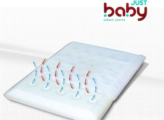 Just Baby Бебешка антиалергична възглавница Anti Suffocating Бял