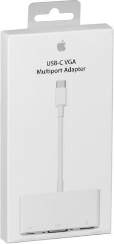 Apple MJ1L2 Μετατροπέας USB-C male σε USB-A / VGA female Λευκό 1τμχ