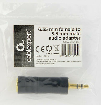Cablexpert Convertor 3.5mm masculin în 6.3mm feminin 1buc (A-6.35F-3.5M)