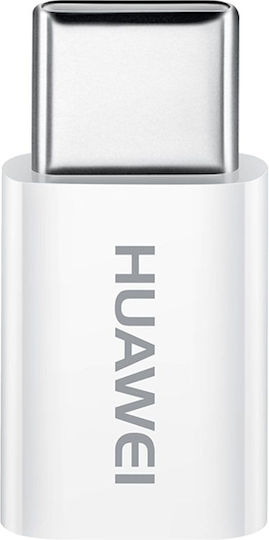 Huawei AP52 Bulk Konverter USB-C männlich zu Micro-USB weiblich Weiß 1Stück