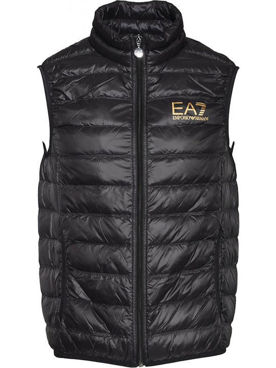 Sleeveless Winter Jacket Puffer Black