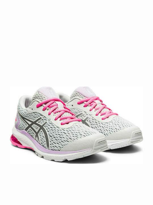 GT-1000 9 Kids Sports Shoes Running with Laces Silver