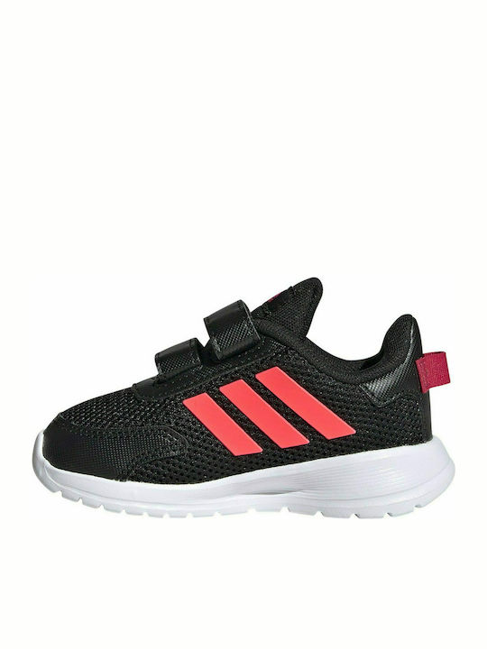 Adidas Kids Sports Shoes Running Tensor with Velcro Core Black / Signal Pink / Power Pink / Coral