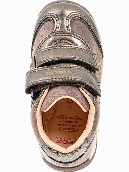 Kids Sneakers Anatomic with Hoop & Loop Closure Grey