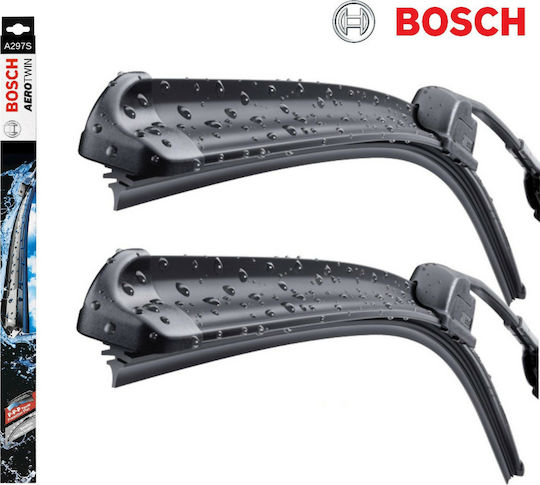 Bosch Aerotwin A297S Front Car Wiper Set 600mm/500mm Universal Audi A4 / A5 / A8 / Q5 / A7 / Q3 Scania S