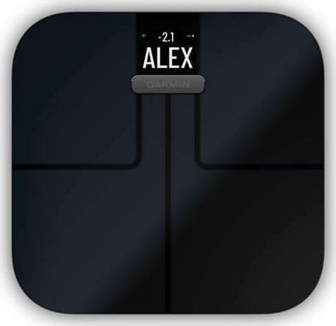 Garmin Index S2 Smart Smart Bathroom Scale with Body Fat Counter Black
