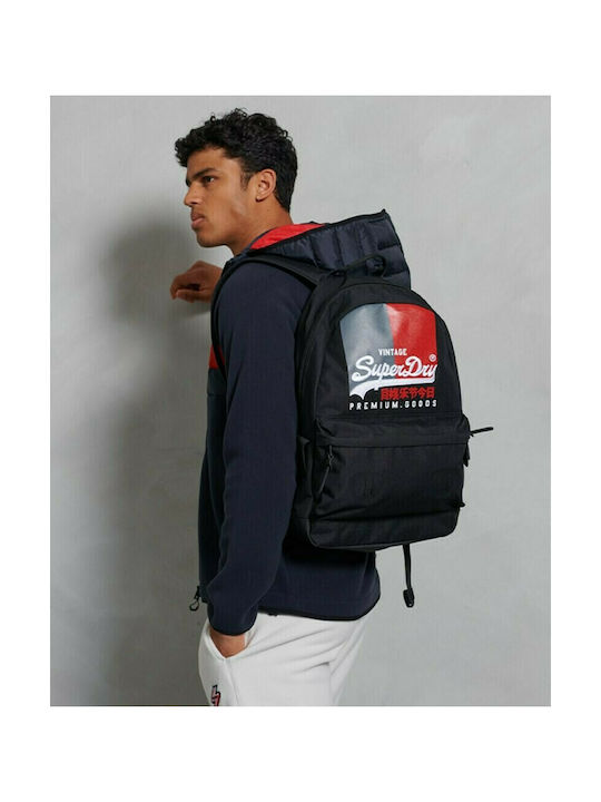 Superdry Montana Ανδρικό Υφασμάτινο Σακίδιο Πλάτης Μαύρο