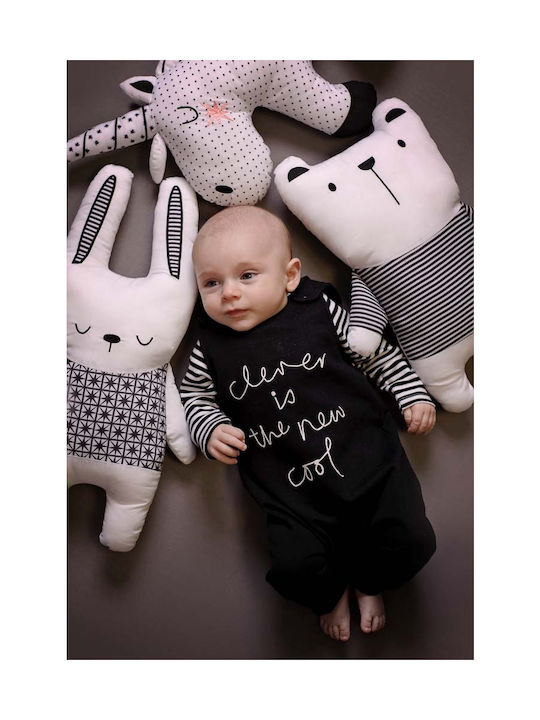 Bizzi Growin Διακοσμητικό Μαξιλάρι Κούνιας Little Dreamer Bear Εκρού 25x40cm