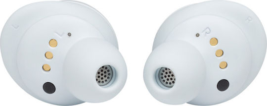 JBL Live Free NC+ In-ear Bluetooth Handsfree Ακουστικά με Αντοχή στον Ιδρώτα και Θήκη Φόρτισης Λευκά