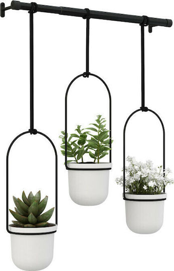 Umbra Triflora Κασπώ Μεταλλικό Λευκό