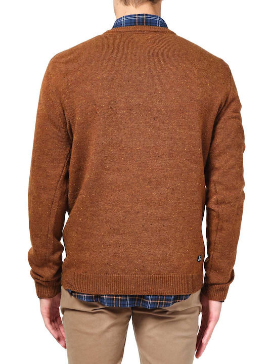 Basehit Men's Long Sleeve Sweater Brown