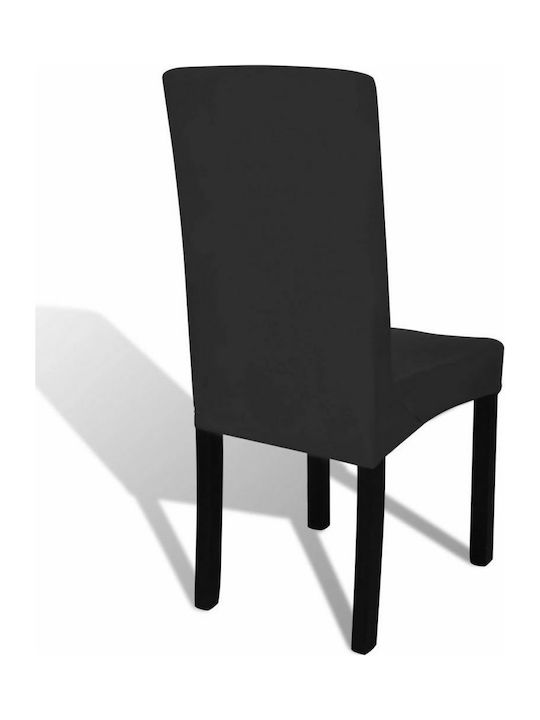 vidaXL Elastic Cover for Chair Black 4pcs 131419