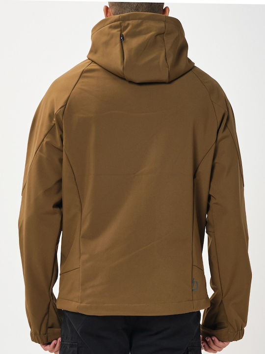 Geci Barbati Softshell Waterproof și cu Protecție Împotriva Vântului Olive
