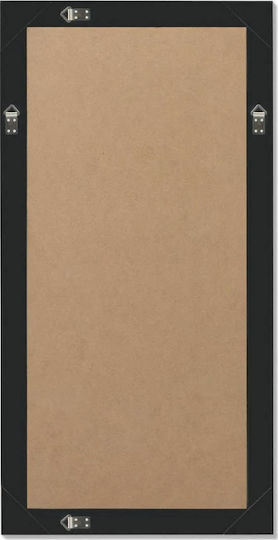 vidaXL Oglindă de Perete cu Negru Ramă din Lemn 100x50cm 1buc