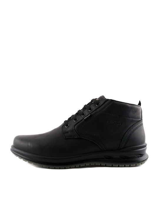 Leather Black Men's Boots Anatomical