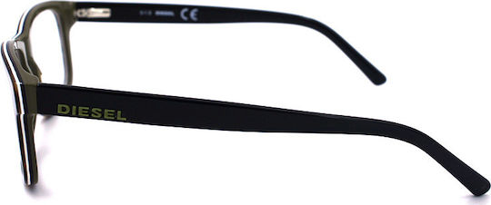 Diesel Rame Ochelari Pentru Bărbați Din Acetat Negru DL5001-056