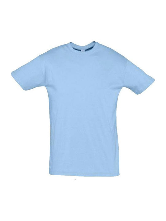 Sol's Regent Men's Short Sleeve Promotional T-Shirt Sky Blue