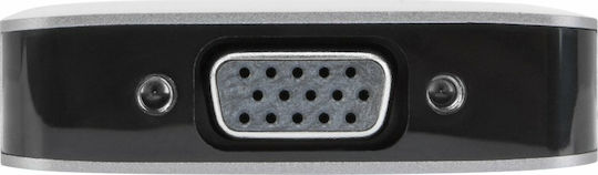 Targus USB-C Docking Station με HDMI 4K PD Ethernet Ασημί (DOCK419EUZ)