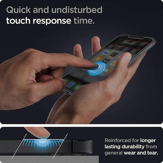 Spigen EZ Fit GLAS.tR Slim 2.5D Tempered Glass 2pcs (iPhone 12 / 12 Pro)