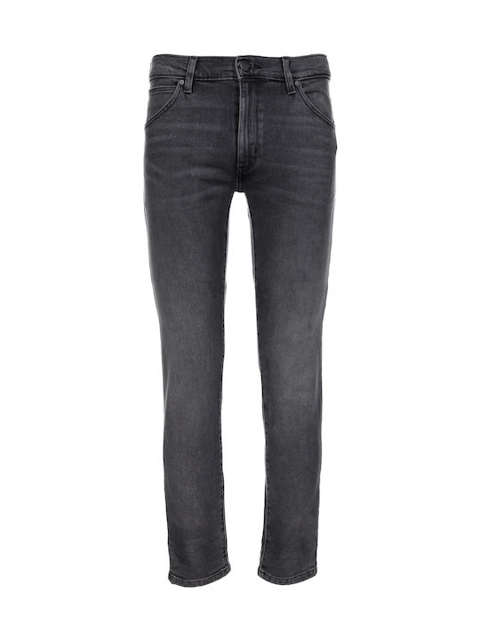 Larston Men's Jeans Pants Elastic with Slim Tapered Fit Gray