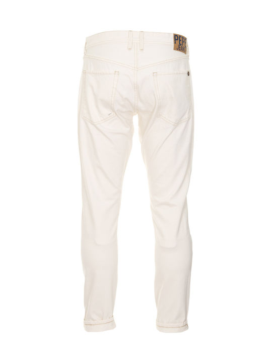 Callen Crop Men's Jeans Pants Cropped with Relaxed Fit Beige
