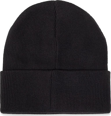 Ribbed Beanie Cap Black