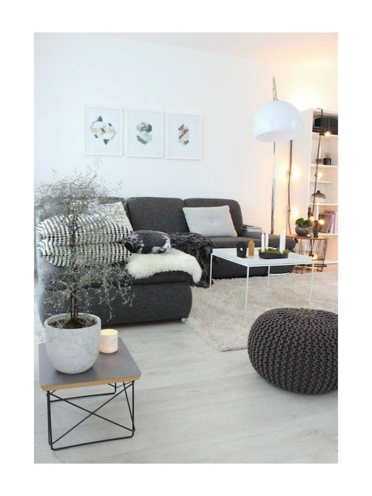 Bean Bag Stool Waterproof Anthracite 50x50x35cm