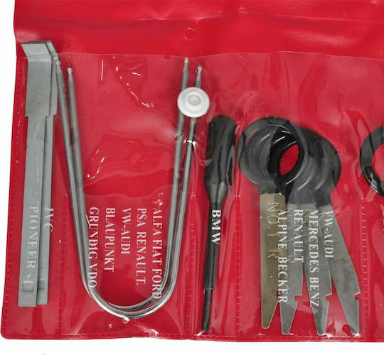 vidaXL Instrument de îndepărtare 20buc pentru VW Set de demontare sistem audio auto