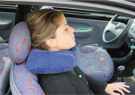 Lampa Inflatable Travel Pillow Blue