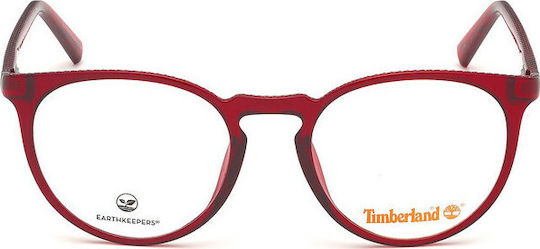 Timberland Men's Acetate Prescription Eyeglass Frame Red TB1632 069