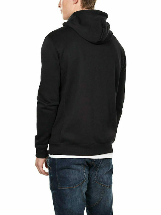 G-Star Raw Men's Sweatshirt Jacket with Hood and Pockets Black