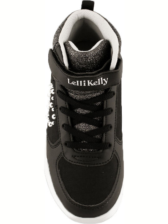 Lelli Kelly Kids Sneakers High LK6826 with Scratch Black LK 6826