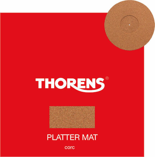 Thorens Slipmat από Φελλό Platter Mat Cork σε Μπεζ Χρώμα