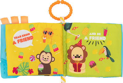 Kikka Boo Activity Book Εκπαιδευτικό Βιβλίο Δραστηριοτήτων Friend like you made of Fabric with Music for 0++ Months