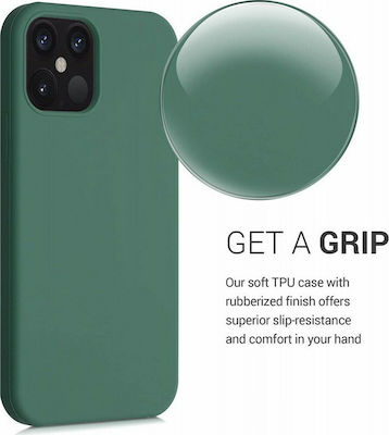 KWmobile TPU Soft Flexible Rubber Silicone Back Cover Green (iPhone 12 / 12 Pro)