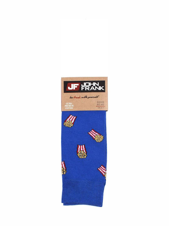 John Frank Popcorn Bărbați Șosete cu Model Multicolor 1Pachet