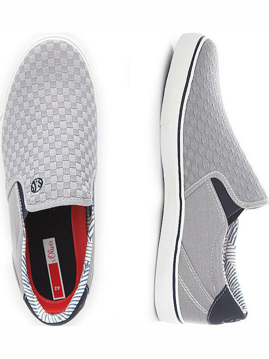 Πάνινα Ανδρικά Slip-On Γκρι
