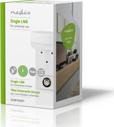 Nedis LNB Single (1 Ieșire) cu Limită De Zgomot Redus 0.2dB