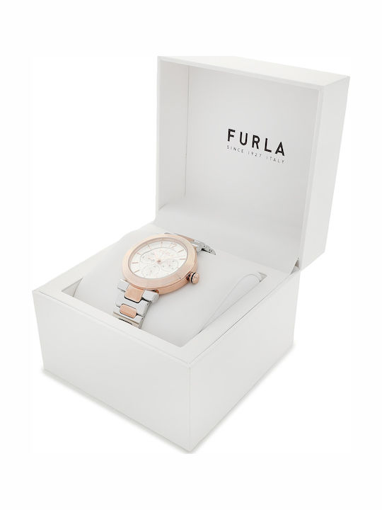 Furla Damen Uhr mit Silber Metallarmband