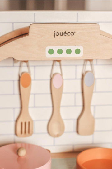 Joueco Кухня с Аксесоари от Дърво за 3+ Години 86 см