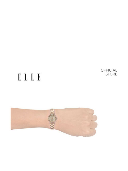 Elle Time & Jewelry Ρολόι Μπαταρίας με Μεταλλικό Μπρασελέ