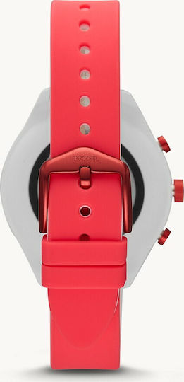 Fossil Sport 41mm Smartwatch με Παλμογράφο (Red)
