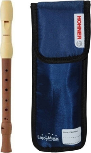 Hohner Soprano Wooden Recorder Alegra B95860 Baroque Brown